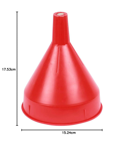 WirthCo 32002 Embudo de Seguridad con Tamiz para Aceite y Combustible, Rojo, 2 Cuartos