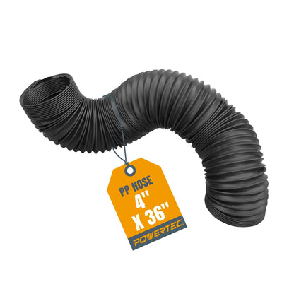 POWERTEC 70128 Manguera Recogida Polvo 4 pulgadas x 36 pulgadas - 4 pulgadas