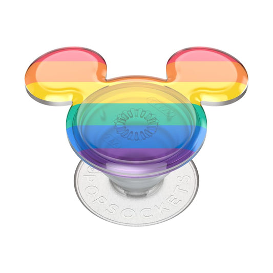 PopSockets - Agarre para teléfono con Soporte expandible, Agarre calcomanía, PopSockets para teléfono, Disney, Mickey Pendiente - Rainbow Pride