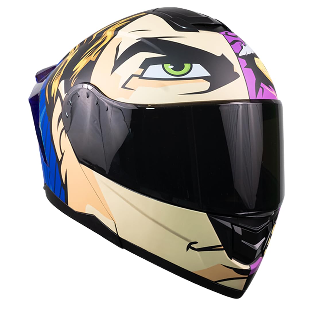 KOV Casco Zero DC Two Faces Morado Abatible Dot L