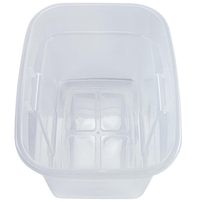 Caja de Almacenamiento 32 L Apilable de Plástico Color Azul