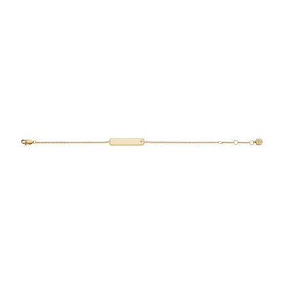 Pulsera Fossil JF04928710 Sadie de acero inoxidable en tono dorado para mujer