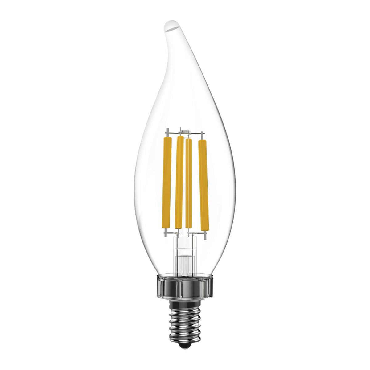 GE - Bombillas LED ultrabrillantes, equivalente a 100 W, luz de día, bombillas transparentes CA12 (paquete de 3)
