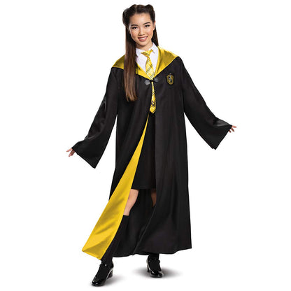 Harry Potter - Bata de lujo con temática de casa de Hogwarts para adultos, calidad de película, accesorio de disfraz