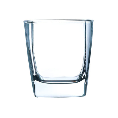 Luminarc 307-5978 Juego de Hielera con 6 Vasos Old Fashion de Vidrio Grueso Transparente, Modelo Stearling, Juego para Mesa de Noche o Bar en Casa, Capacidad 1.3 L y 295 ml con Caja de Regalo