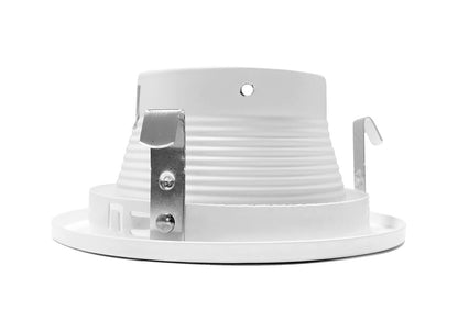 NICOR Lighting Embellecedor de deflector empotrable blanco de 4 pulgadas para bombilla MR16 (14002)