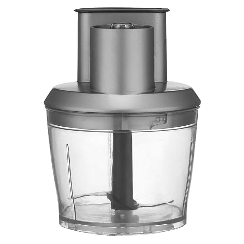 Cuisinart Batidora de Inmersión 400W HB-400ES con Accesorios Plata | Incluye Mini procesador con cuchillas y disco rallador,Batidor globo, 5 velocidades, Botón bloqueo, Bolsa almacenamiento