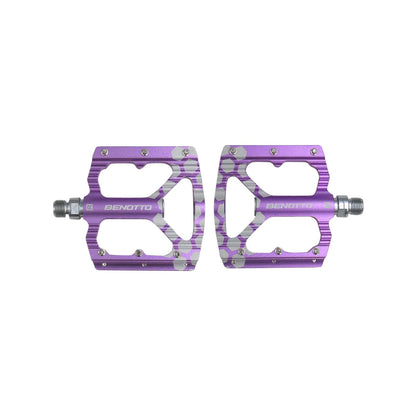Benotto Pedal MG-004 9/16 Plataforma Balero Sellado Aluminio Violeta 147CB302