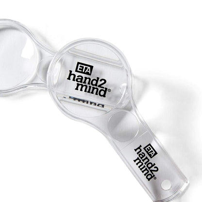 hand2mind 12010 Mini lupas de plástico, 3X y 6X, sin cordón (paquete de 10)