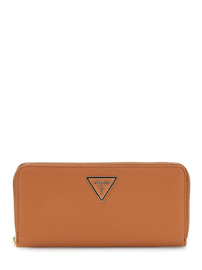 GUESS CARTERA LAUREL II SLG LARGE ZIP AROUND COLOR CAFÉ MEDIO
