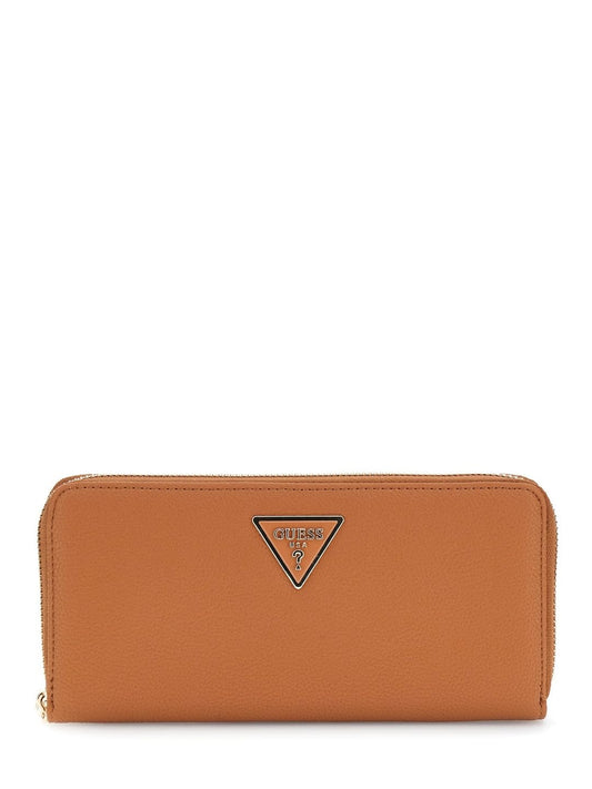 GUESS CARTERA LAUREL II SLG LARGE ZIP AROUND COLOR CAFÉ MEDIO