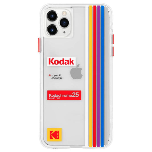 Case-Mate Kodak x iPhone 11 Pro Case - Kodak Striped Kodachrome Super 8 Case