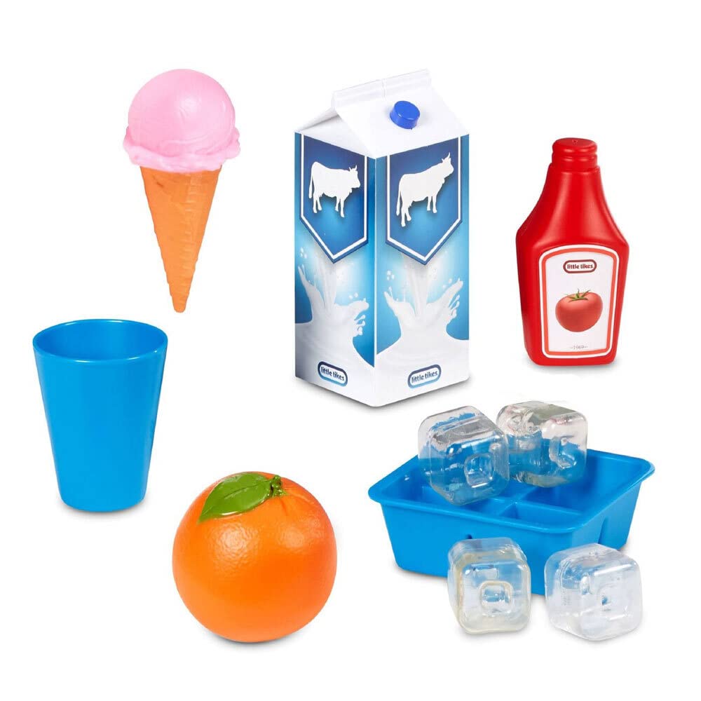 Little Tikes - Refrigerador First Frigorífico con dispensador de Hielo, Aparato de Juego para niños, Juego de Cocina con Accesorios de Juego de Cocina, Juguete único Multicolor