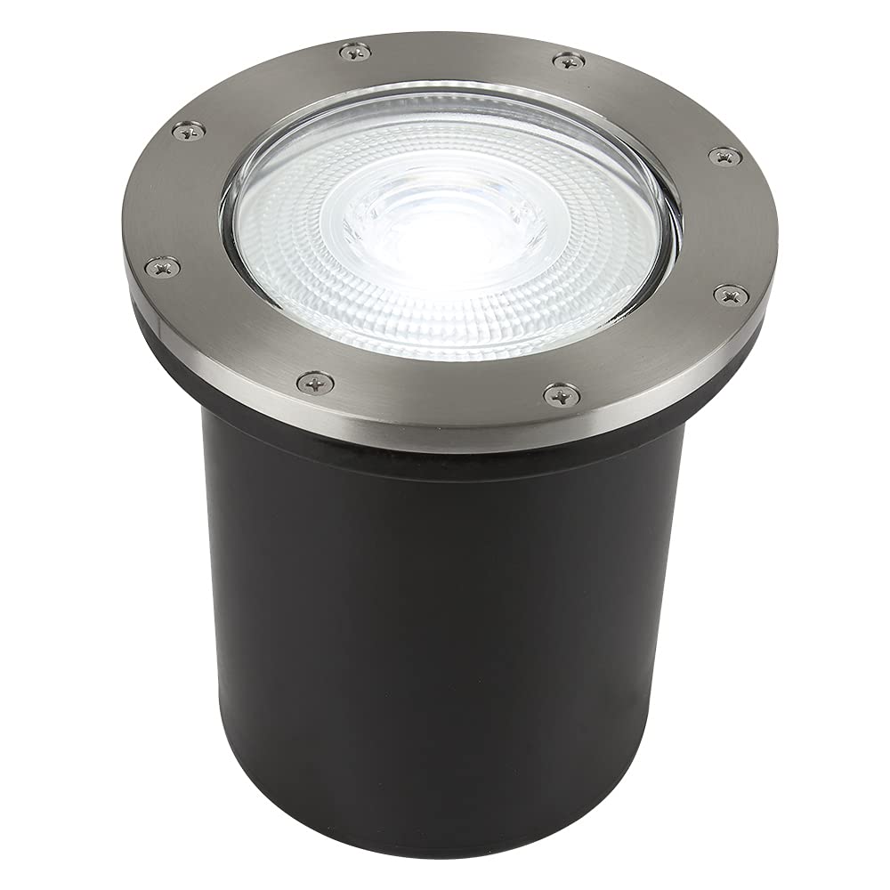 Tecnolite - Lámpara de Piso Empotrable Ideal Zona Costera, Potencia Máx. 90 W, Base E27, IP65, No incluye foco