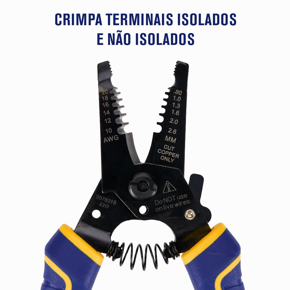 IRWIN Tools 2078316 VISE-GRIP Peladora y cortadora de alambre, 12.7 cm/6 in (2078316)