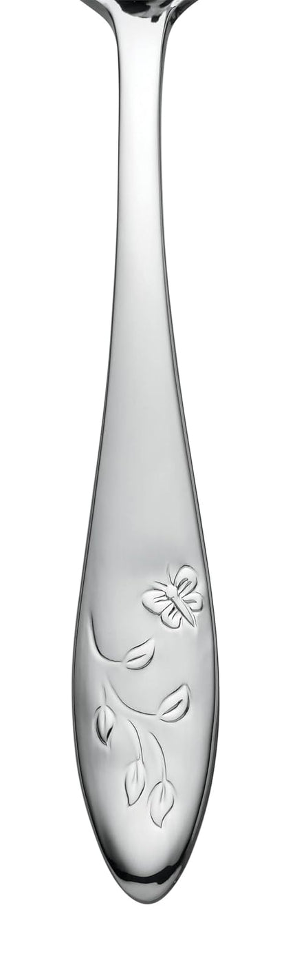 Lenox Cubiertos Butterfly Meadow 65 Piezas para 12 Comensales con Cubiertos para Servir, Acero Inoxidable 18/10