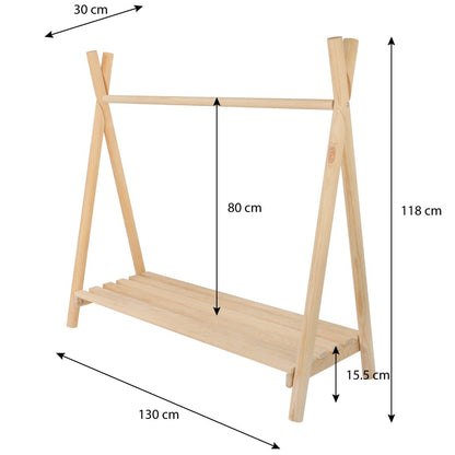 Ropero Montessori de madera para Niños y Niñas
