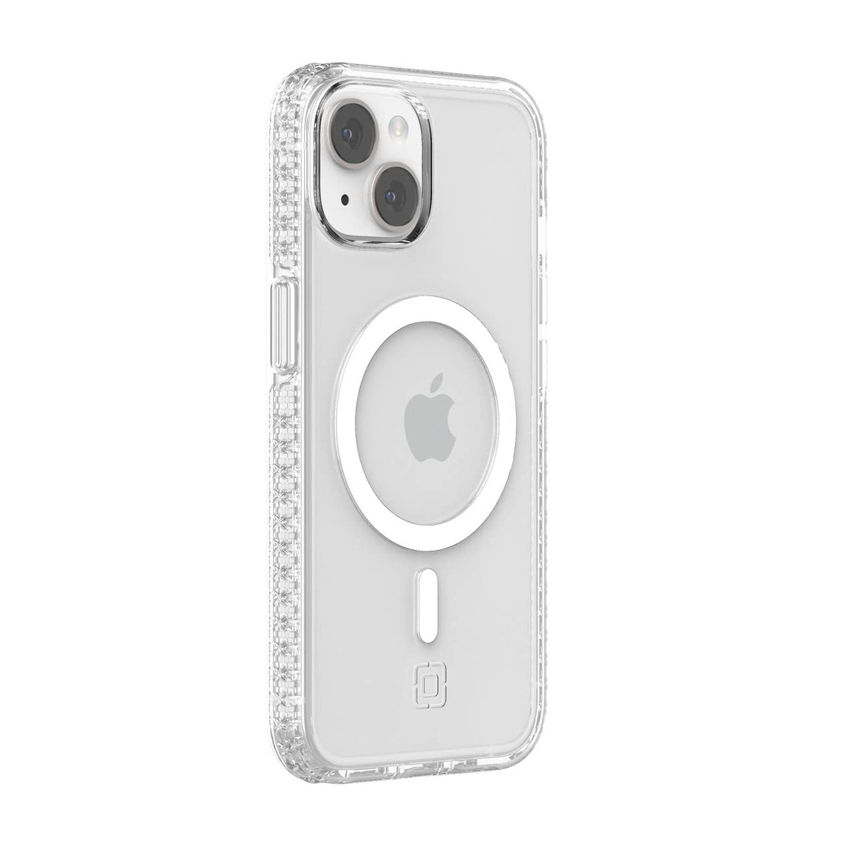 Incipio Grip Funda con MagSafe Compatible con iPhone 13/14, Protección Caídas 4.2m, Bisel Elevado, Protección Antimicrobiana - Transparente
