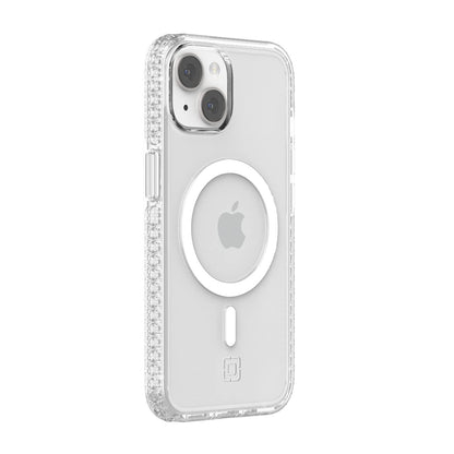 Incipio Grip Funda con MagSafe Compatible con iPhone 13/14, Protección Caídas 4.2m, Bisel Elevado, Protección Antimicrobiana - Transparente