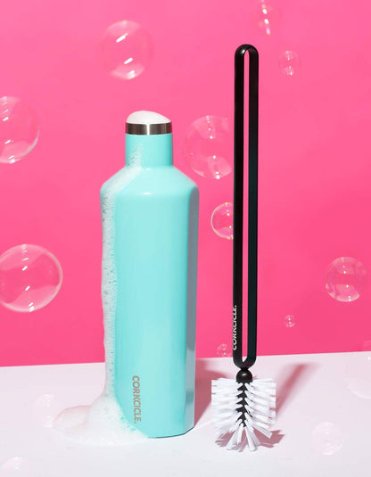 CORKCICLE | Cepillo para Botella y Termo | Limpiador de Nylon con Mango Metálico | Ideal para Botellas de Acero Inoxidable | Reutilizable