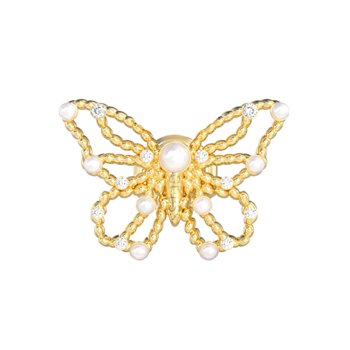 GUESS Aretes para Mujer BORBOLETA color Dorado