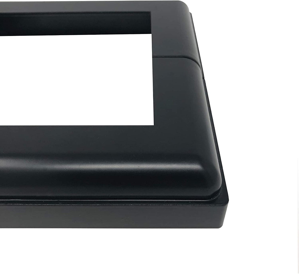 Nuvo Iron ADPBS4 - Base de falda de aluminio para postes de 4 x 4, 1 unidad (paquete de 1), color negro