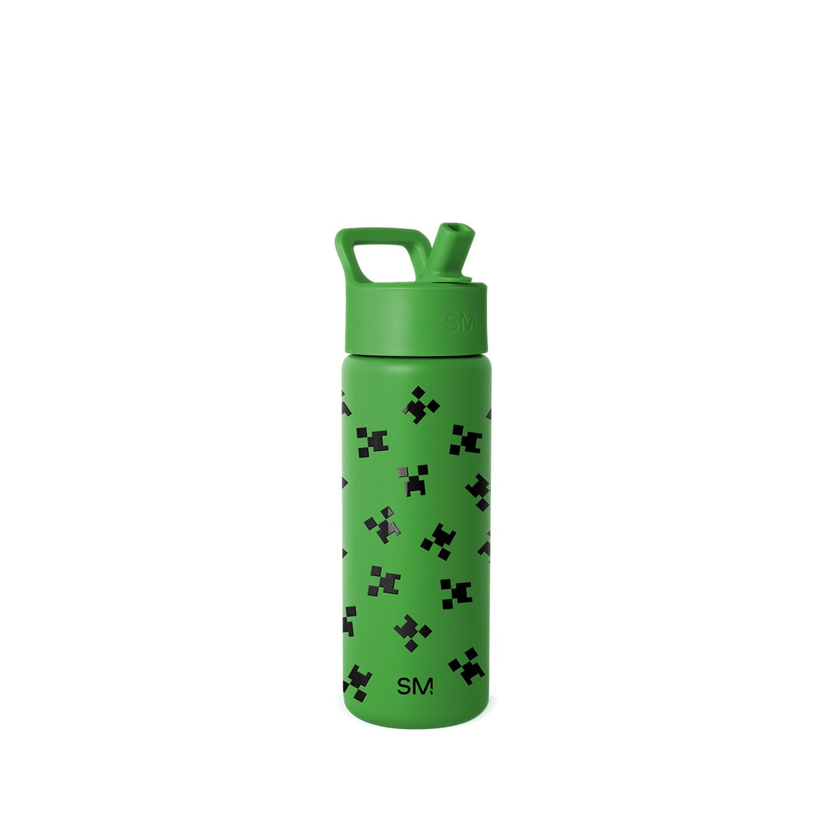 Simple Modern Botella de Agua Summit para Niños 18 oz, Diseño Bob Esponja - Minecraft: enredadera - 0.5 Litros