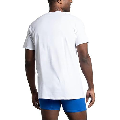 Fruit of The Loom Playera para Hombre, 100% Algodón, 4 Piezas