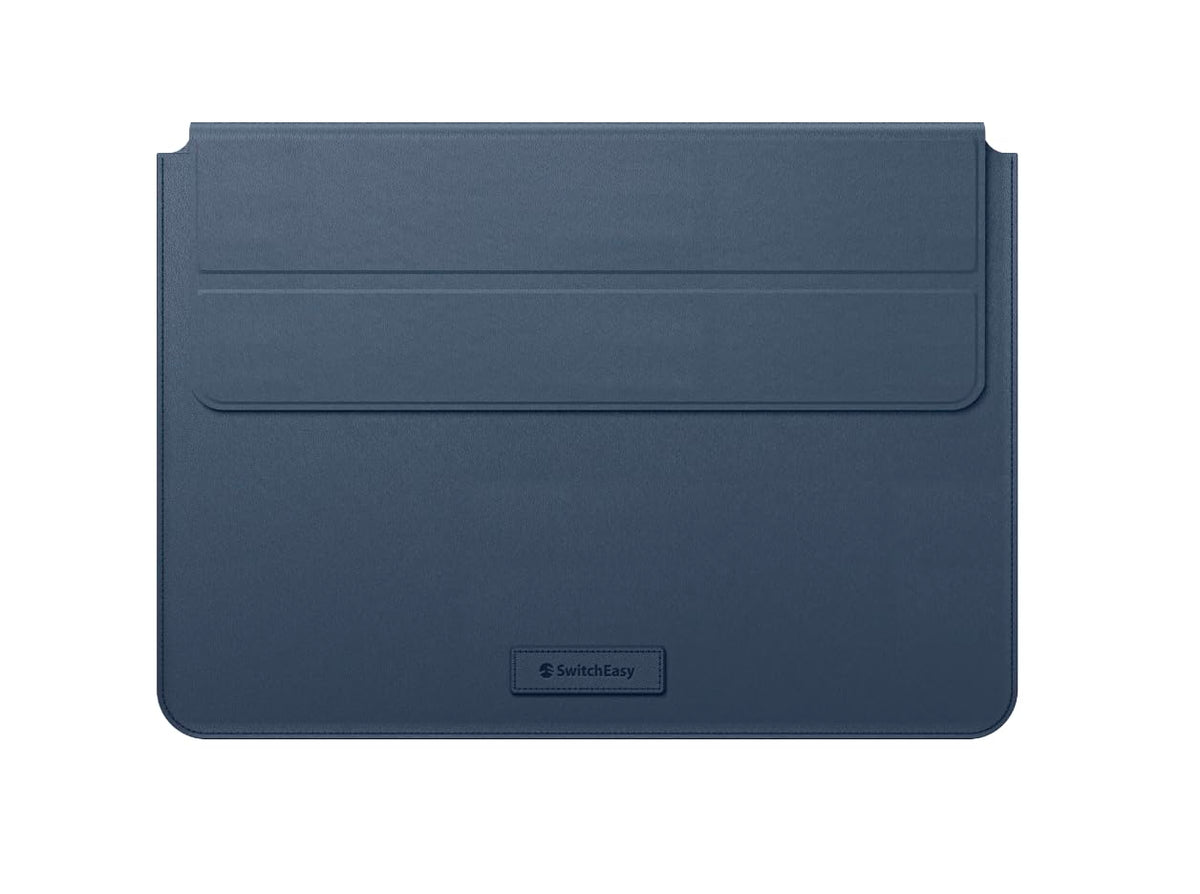 SwitchEasy EasyStand Funda Compatible con MacBook Air/Pro 13"/14", Cubierta Magnética, Soporte Inteligente - Azul