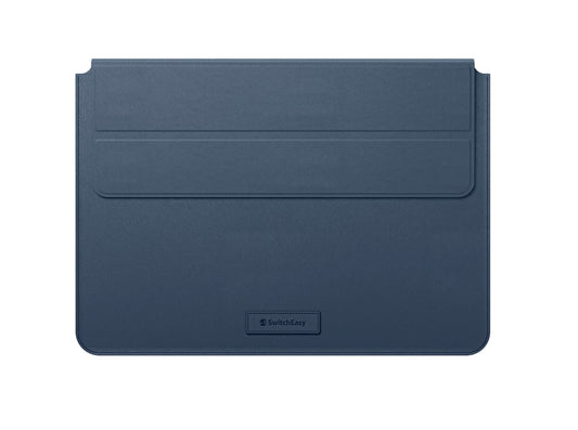 SwitchEasy EasyStand Funda Compatible con MacBook Air/Pro 13"/14", Cubierta Magnética, Soporte Inteligente - Azul