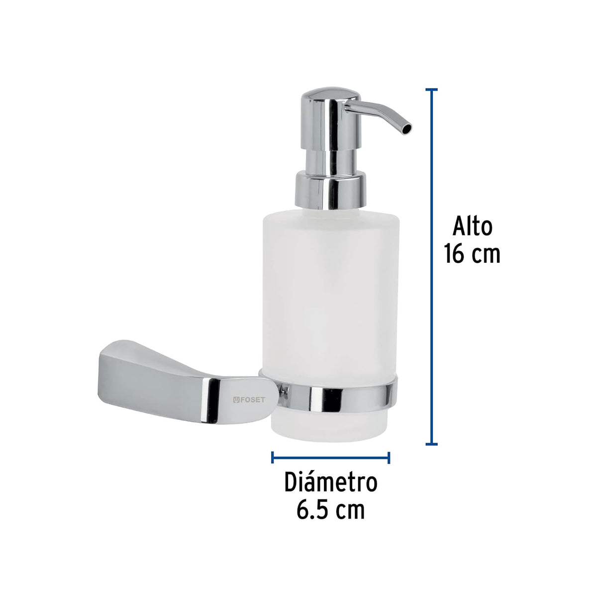 Foset Riviera RIA-75, Dispensador de jabón, cromado, línea Riviera