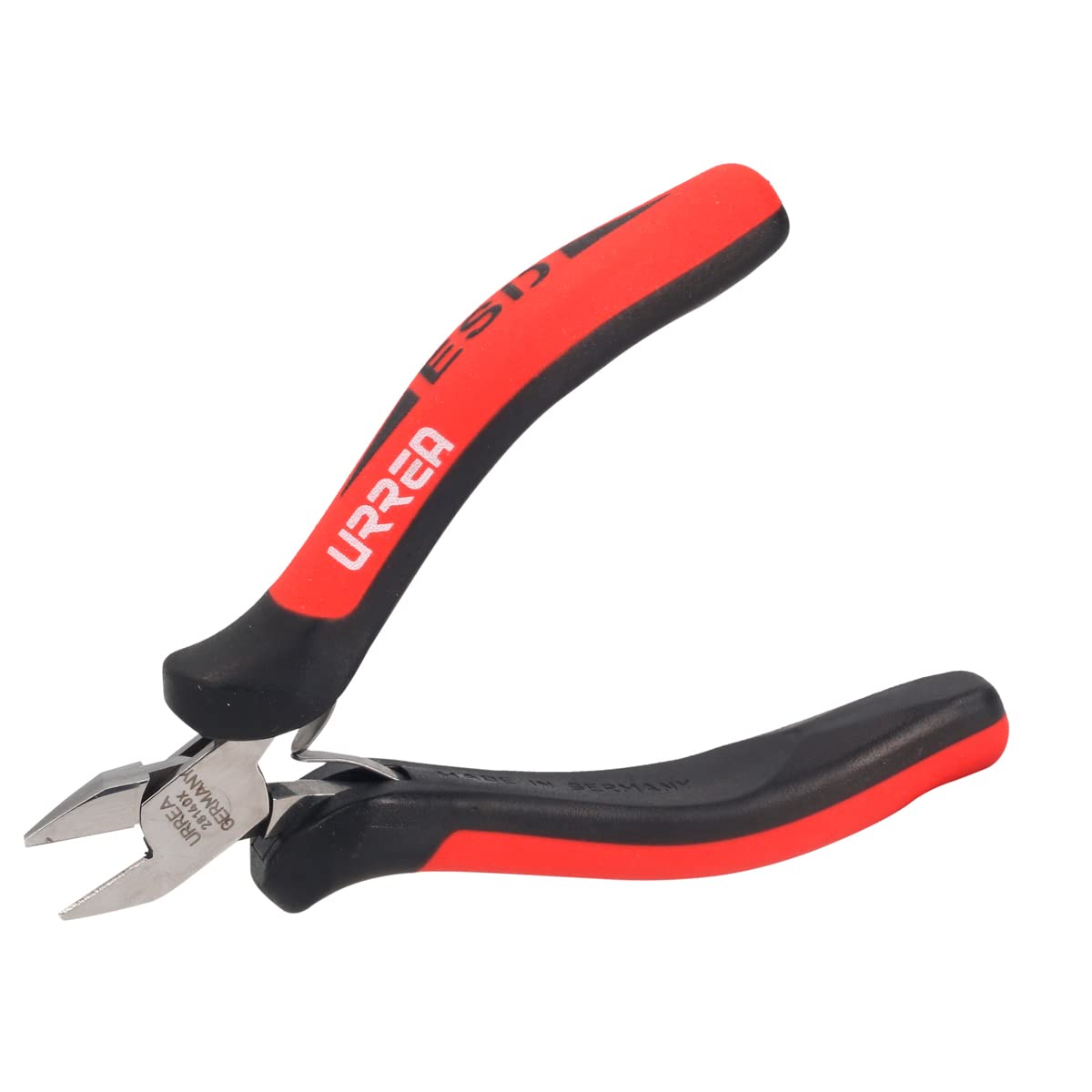 Urrea 28140X Pinza para electrónica con mango antiestático corte diagonal de 4-1/2" semi larga - 4-1 - 2" semi larga