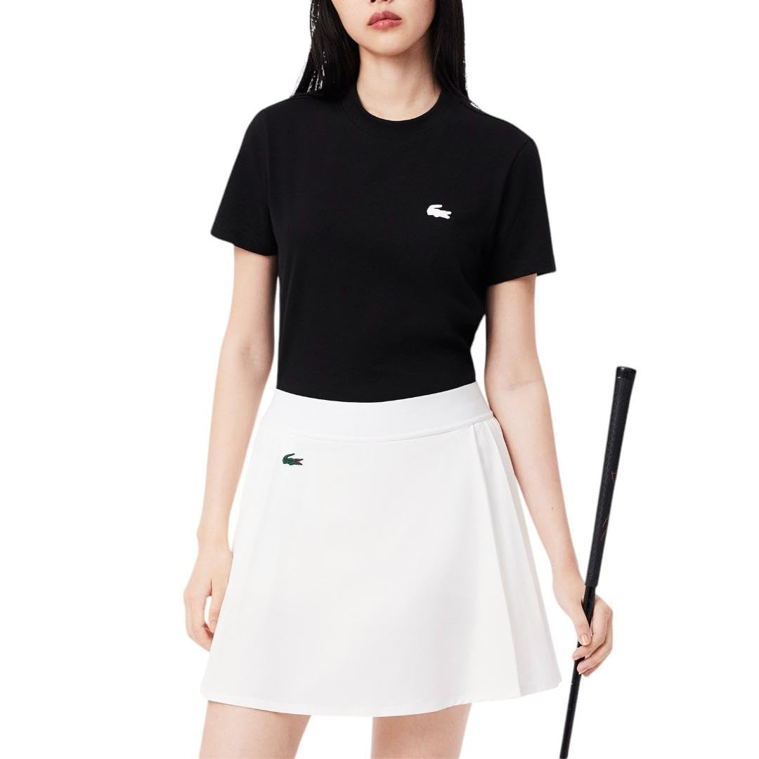 Lacoste Ultra Dry playera de manga corta para mujer - 40 - Negro
