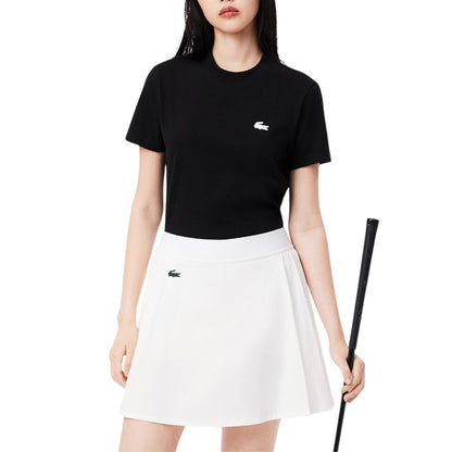 Lacoste Ultra Dry playera de manga corta para mujer - 40 - Negro