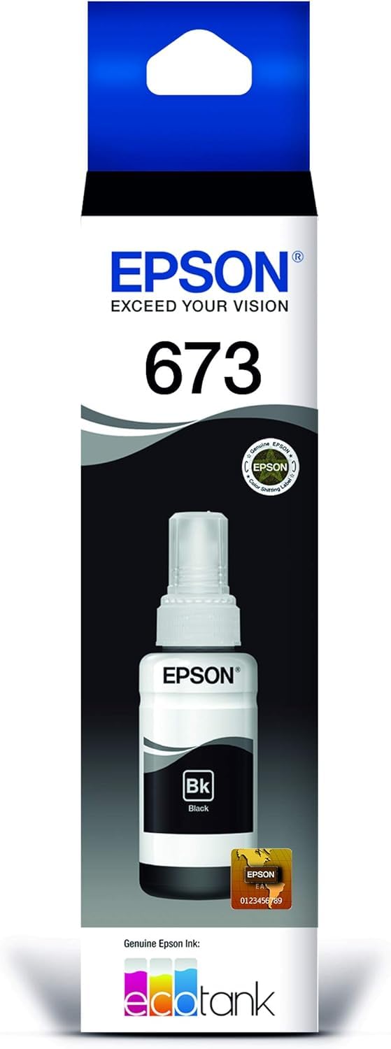 Epson Cartucho de Tinta color Negro para L800/L1800, T673120
