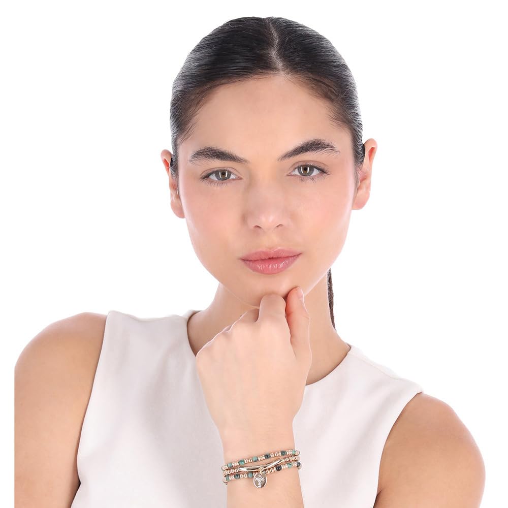 Nine West Box Set Pulsera Dorado Multiniveles para Mujer