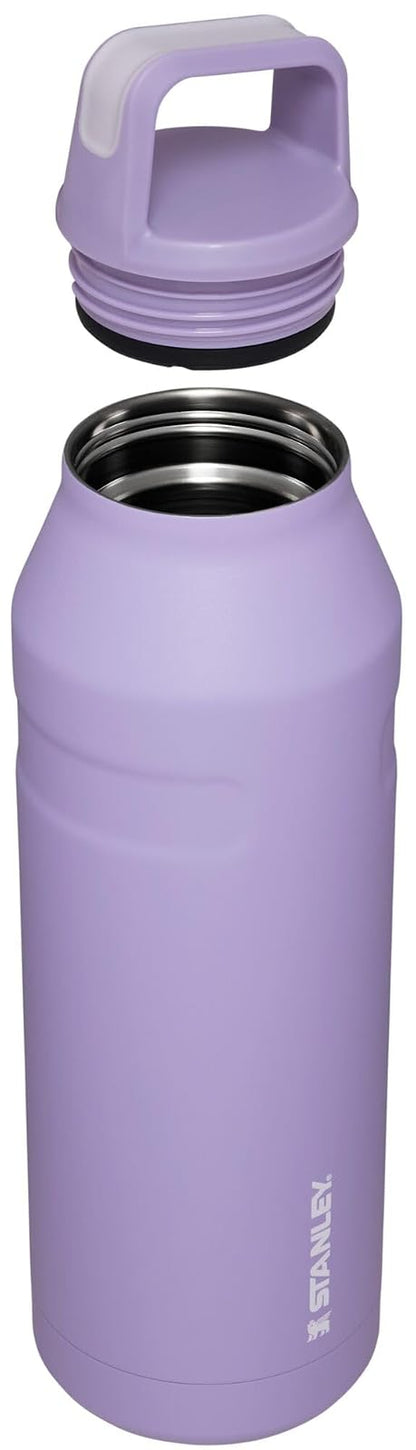 Stanley IceFlow Botella Aislada 50 oz Lavanda | Acero inoxidable reciclado 18/8, aislamiento 15 h frío, garantía de por vida, sin BPA