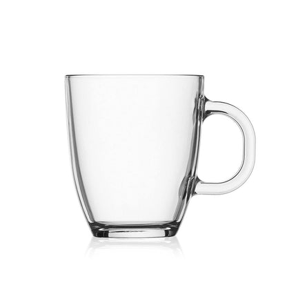Bodum Bistro Single Wall Coffee Mug, 12 oz, Clear