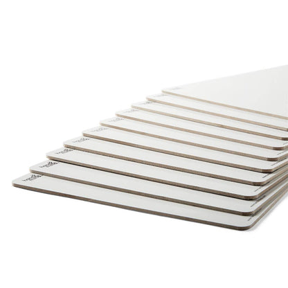 hand2mind 2345 Pizarras blancas de escritura y borrado, Pizarra blanca pequeña para estudiantes, Pizarras de borrado en seco, Pizarra blanca portátil, Material para el aula (Pack de 10)