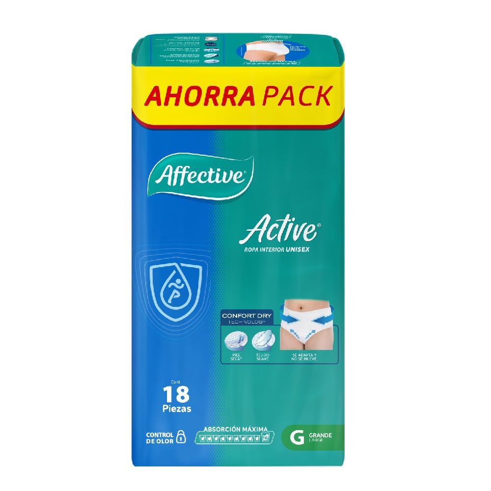 Affective Active, Adult Pants, Talla Grande, 72 piezas