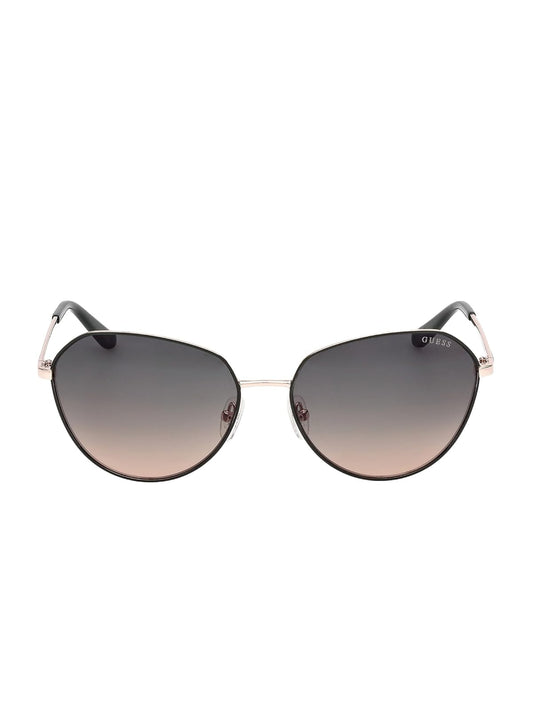 Guess Lentes de Sol GU00148 para Mujer, Armazón Metálico y Micas Humo Degradado con Protección UV Nivel 3