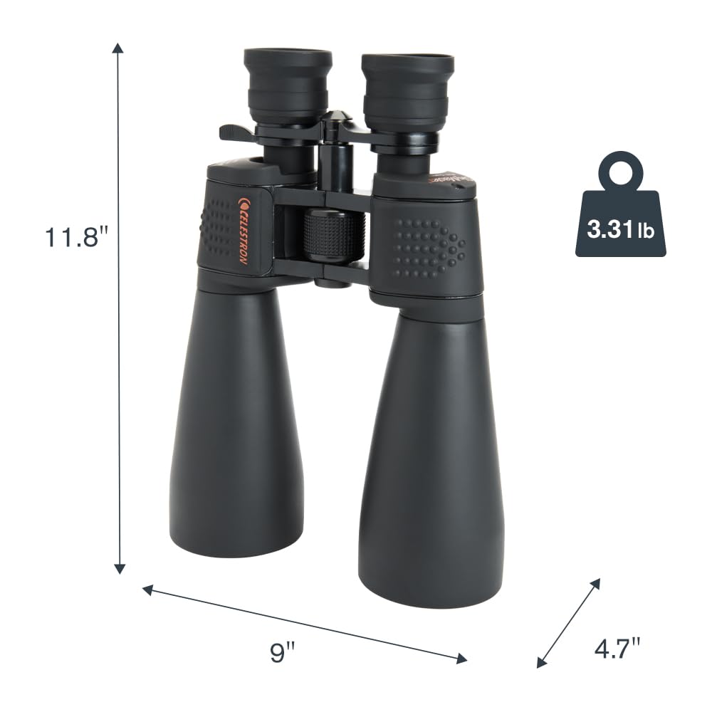 Celestron SkyMaster 15-35x70 Zoom – Powerful Long-Range for Astronomy & Outdoor Use – High Magnification up to 35x – Includes Tripod Adapter & Case