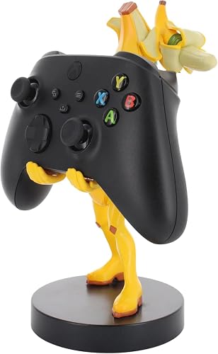 Exquisito Juego: Peely - Driver Original y Soporte para teléfono, Soporte para Dispositivo Coleccionable de plátano Amarillo, Figura Oficial