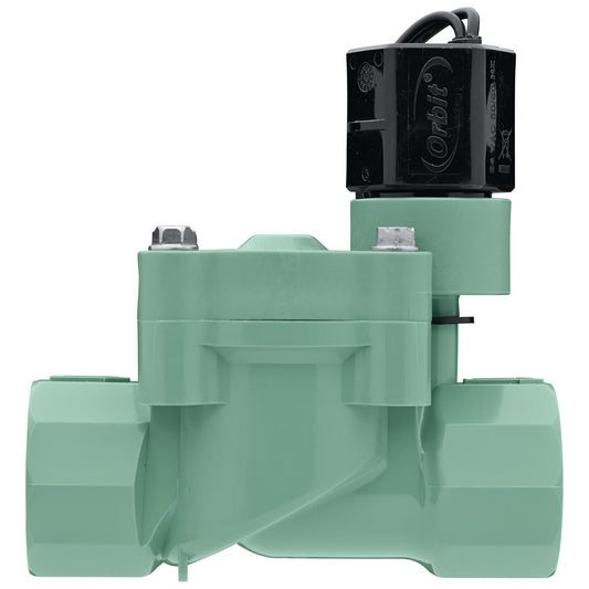 Orbit 57280 Female Pipe Threaded Auto Inline Sprinkler Valve, 3/4" | FPT hembra, PVC, para sistemas de aspersión y goteo