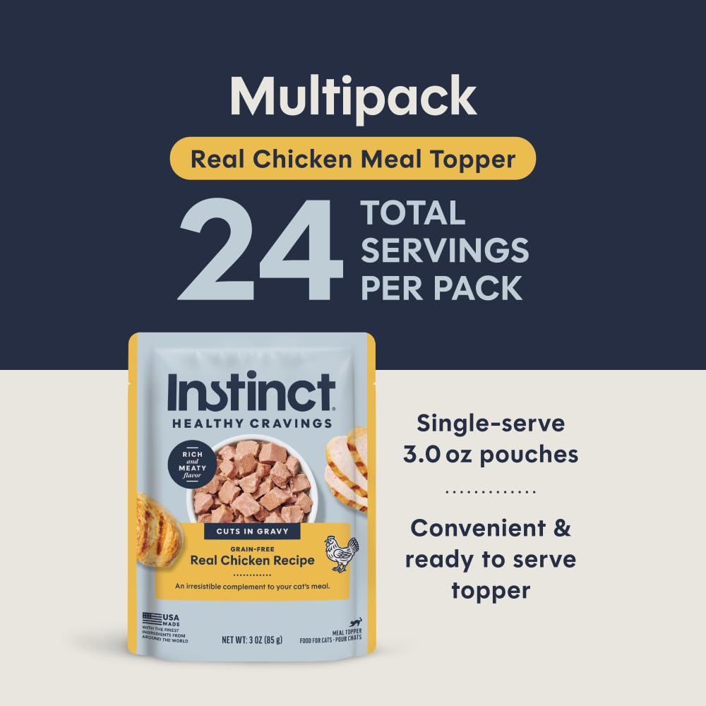 Instinct Healthy Cravings para Gato, Receta de Pollo 24 pack