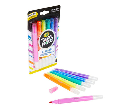 CRAYOLA Take Note 6 resaltadores de texto lavables