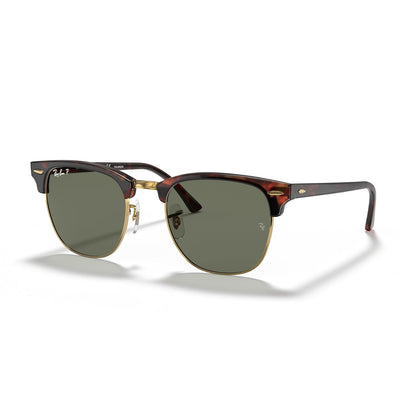 Ray-Ban Lentes oscuros rectangulares clásicas unisex, Sunglasses, Azul Rojo degradado espejado, 100% UV Protection - 50.8 mm - Habana