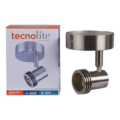 Tecnolite Lámpara Spot de Sobreponer Dirigible Potencia Máx. 50 W, 1 Base GU10, No incluye foco