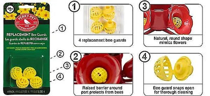 Perky-Pet 205Y Replacement Yellow Bee Guards