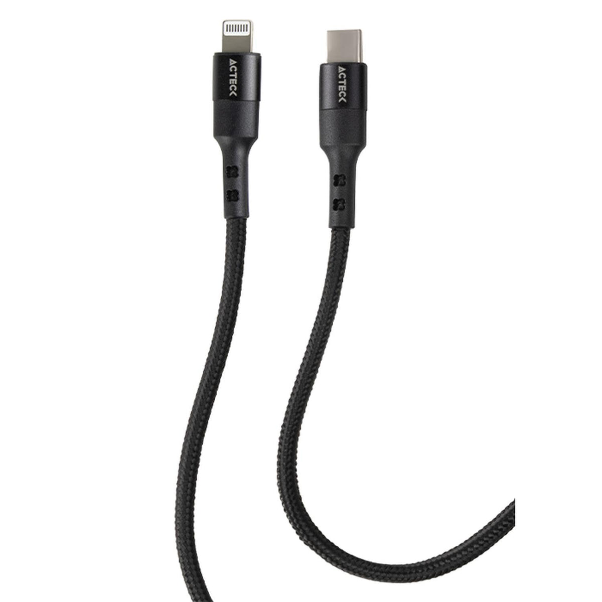 Cable USB C a Lightning Linx Plus CL420 / Carga Ultra Rápida + Hasta 27W 1Mt Nylon Trenzado + Macho a Macho Negro Advanced Series